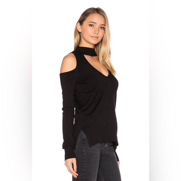 Central Park West Baton Rouge Cold Shoulder Turtleneck Sweater - Picture 3 of 4